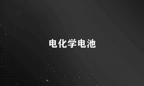 电化学电池