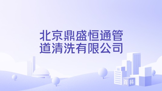 北京鼎盛恒通管道清洗有限公司