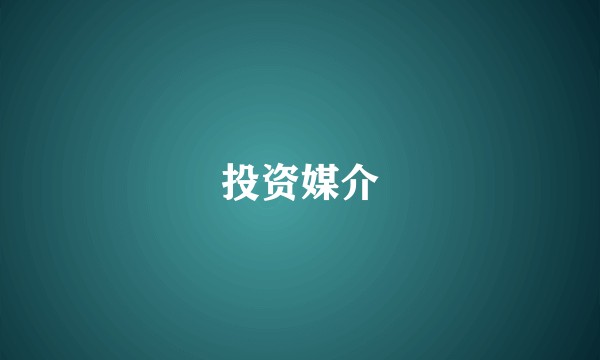 投资媒介