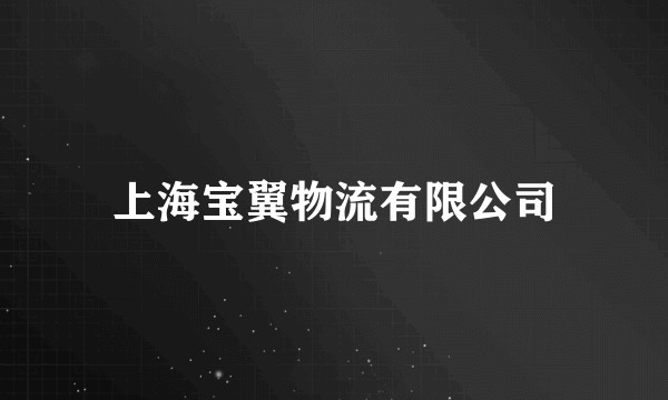 上海宝翼物流有限公司