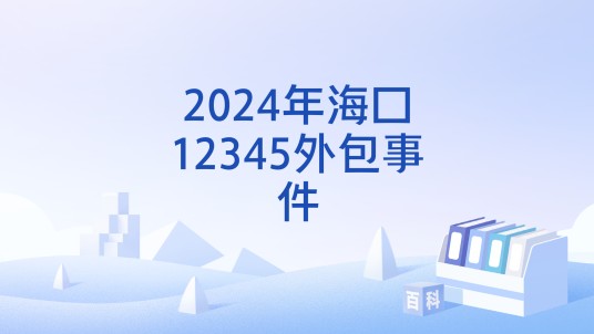 2024年海口12345外包事件