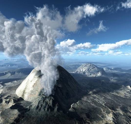 吉林长白山火山