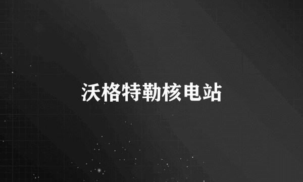 沃格特勒核电站