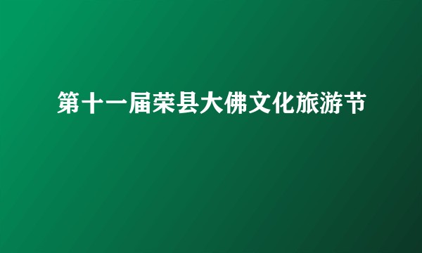 第十一届荣县大佛文化旅游节
