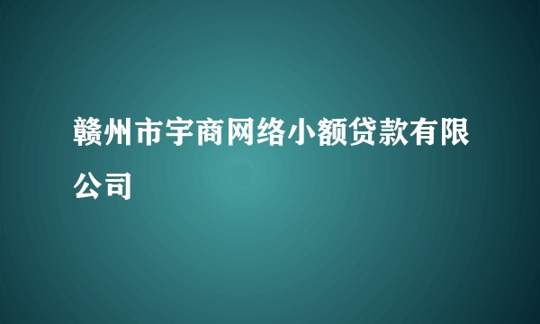赣州市宇商网络小额贷款有限公司