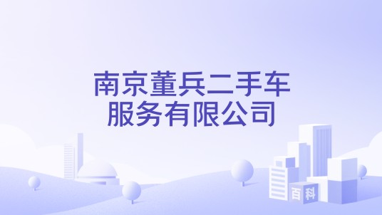 南京董兵二手车服务有限公司