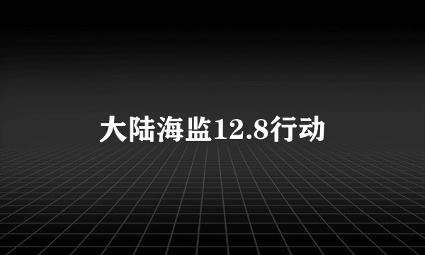 大陆海监12.8行动