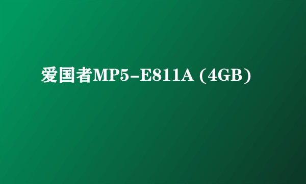 爱国者MP5-E811A (4GB)