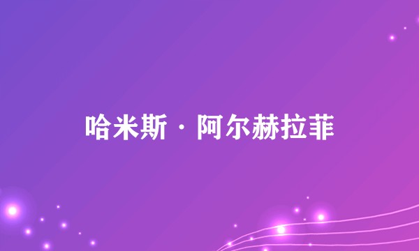 哈米斯·阿尔赫拉菲