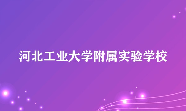 河北工业大学附属实验学校