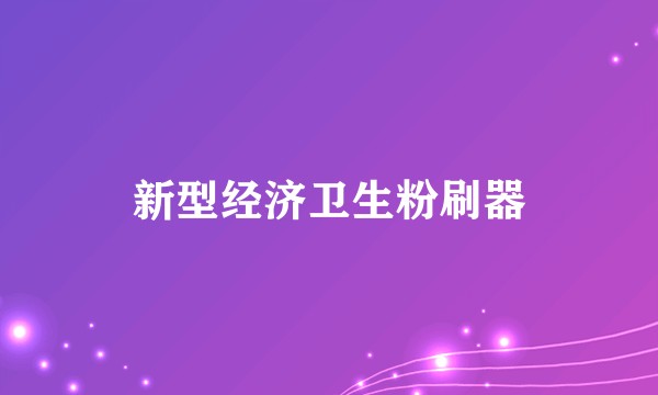 新型经济卫生粉刷器