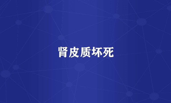 肾皮质坏死