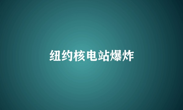 纽约核电站爆炸