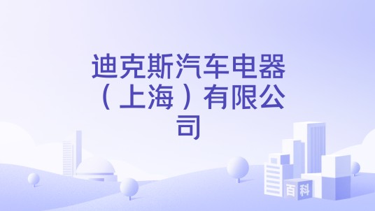 迪克斯汽车电器(上海)有限公司