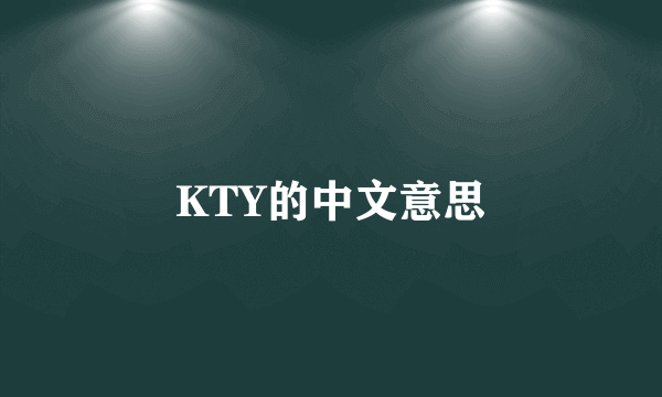 KTY的中文意思