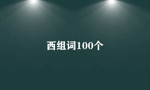 西组词100个