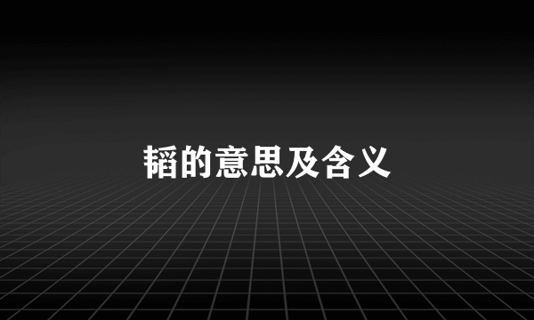 韬的意思及含义