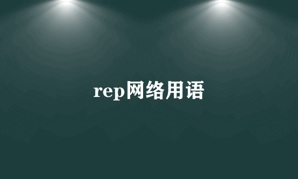 rep网络用语