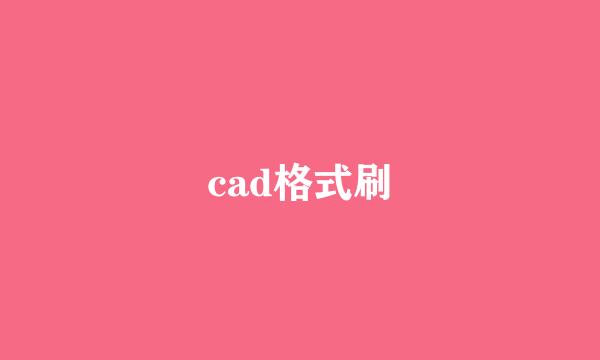 cad格式刷