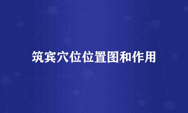 筑宾穴位位置图和作用