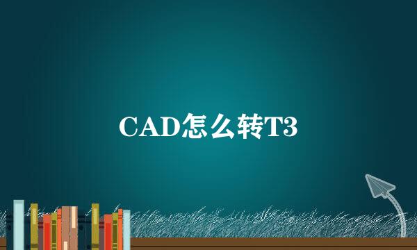 CAD怎么转T3