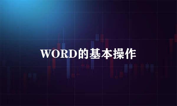 WORD的基本操作
