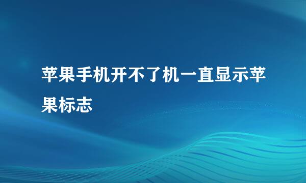 苹果手机开不了机一直显示苹果标志
