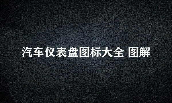 汽车仪表盘图标大全 图解