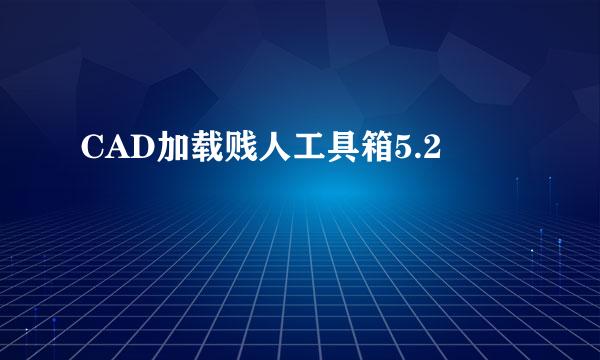 CAD加载贱人工具箱5.2