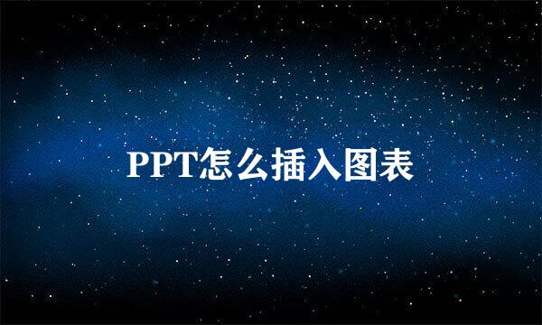 PPT怎么插入图表