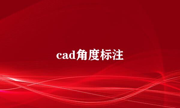 cad角度标注