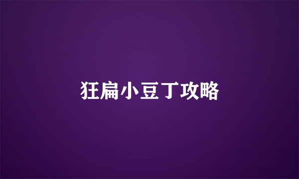 狂扁小豆丁攻略