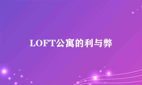 LOFT公寓的利与弊