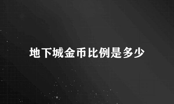 地下城金币比例是多少