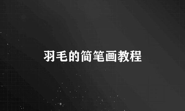 羽毛的简笔画教程