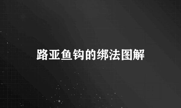路亚鱼钩的绑法图解