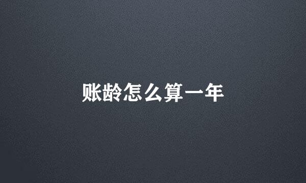 账龄怎么算一年