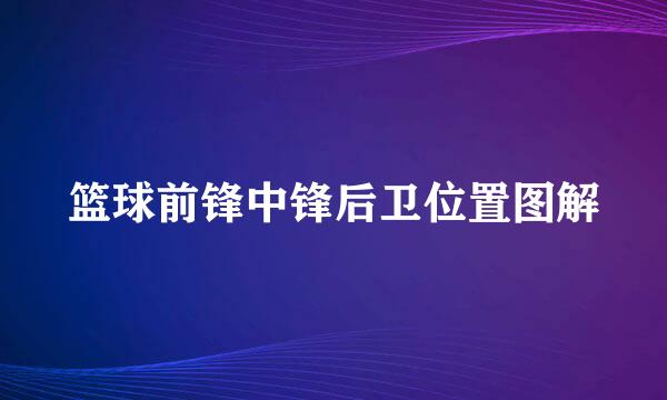 篮球前锋中锋后卫位置图解