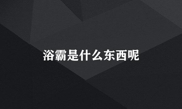浴霸是什么东西呢