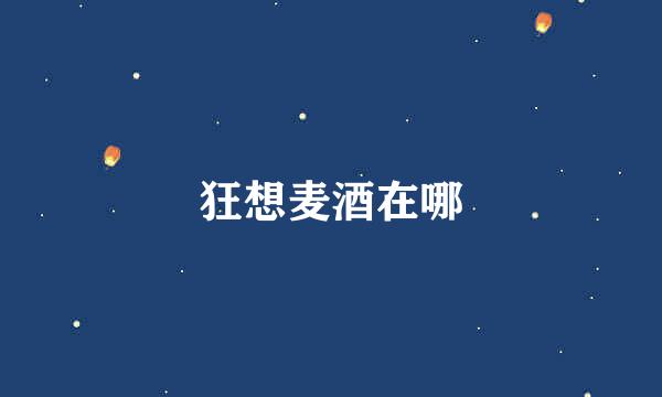 狂想麦酒在哪