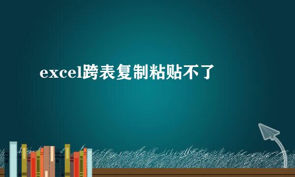 excel跨表复制粘贴不了