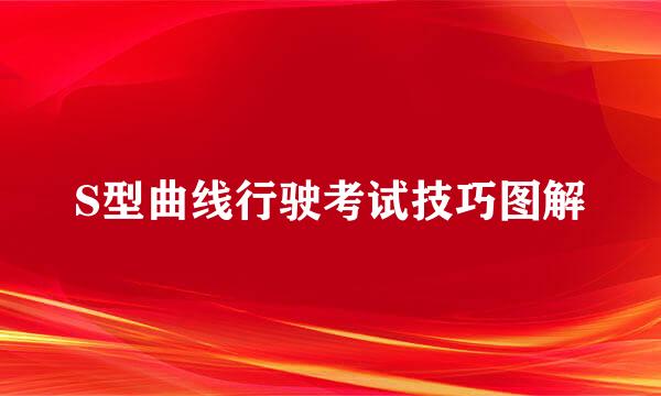 S型曲线行驶考试技巧图解