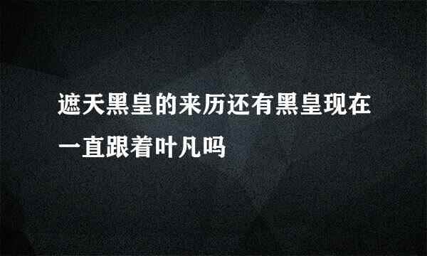 遮天黑皇的来历还有黑皇现在一直跟着叶凡吗