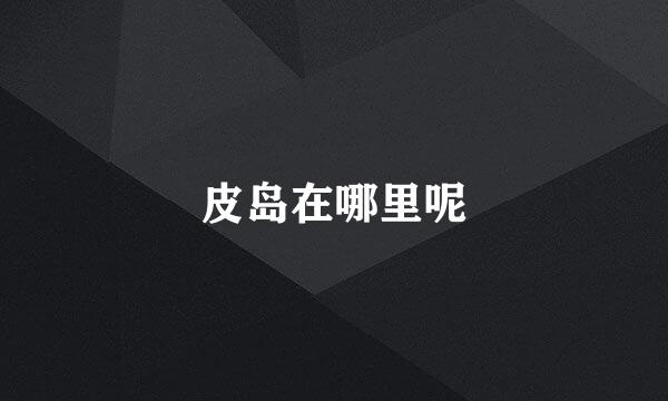 皮岛在哪里呢