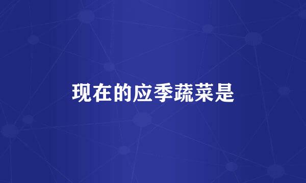 现在的应季蔬菜是
