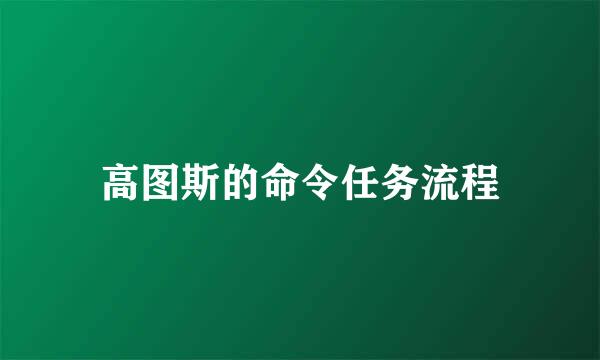 高图斯的命令任务流程