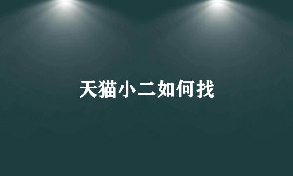 天猫小二如何找