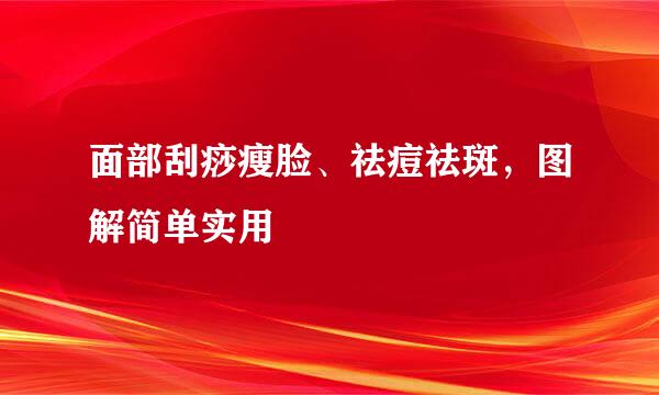面部刮痧瘦脸、祛痘祛斑，图解简单实用