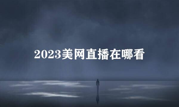 2023美网直播在哪看