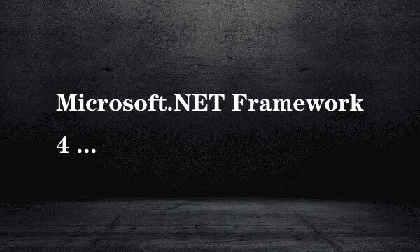 Microsoft.NET Framework4 /Client profile安装